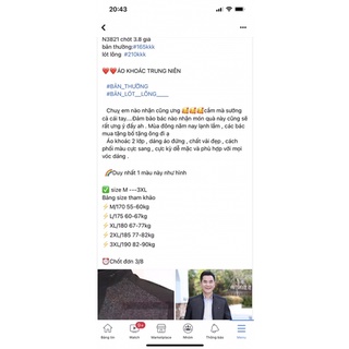 áo khoác lót lông cho bố