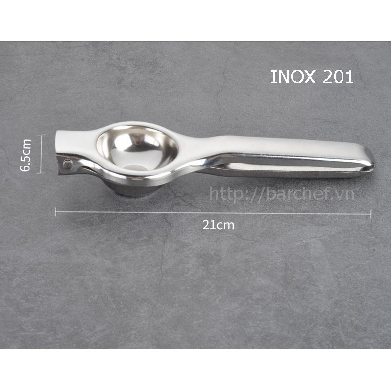 Dụng vụ vắt chanh inox 201, dài 21cm, size 65mm