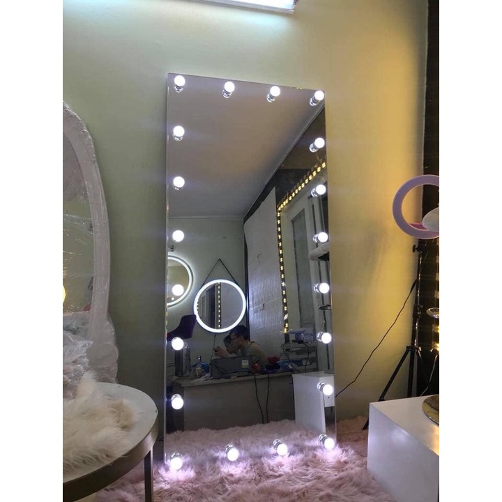 Gương tràn viền SIZE LỚN có bóng đèn soi toàn thân