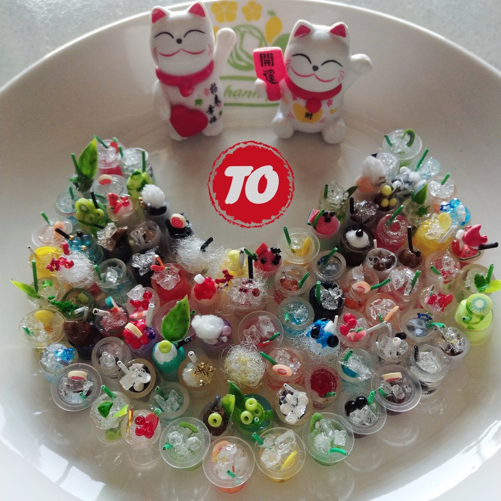 Mô Hình Ly Nước Mini