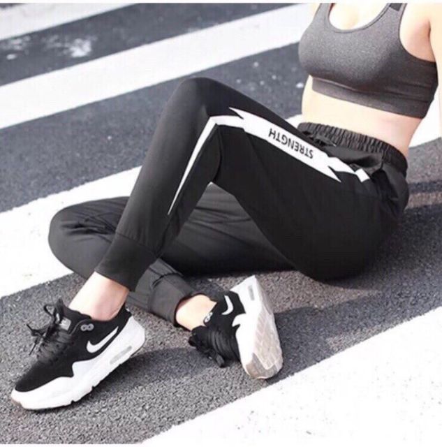 Quần Tập Gym Yoga Jogger Chất Cotton Lạnh Hàng Siêu Cấp