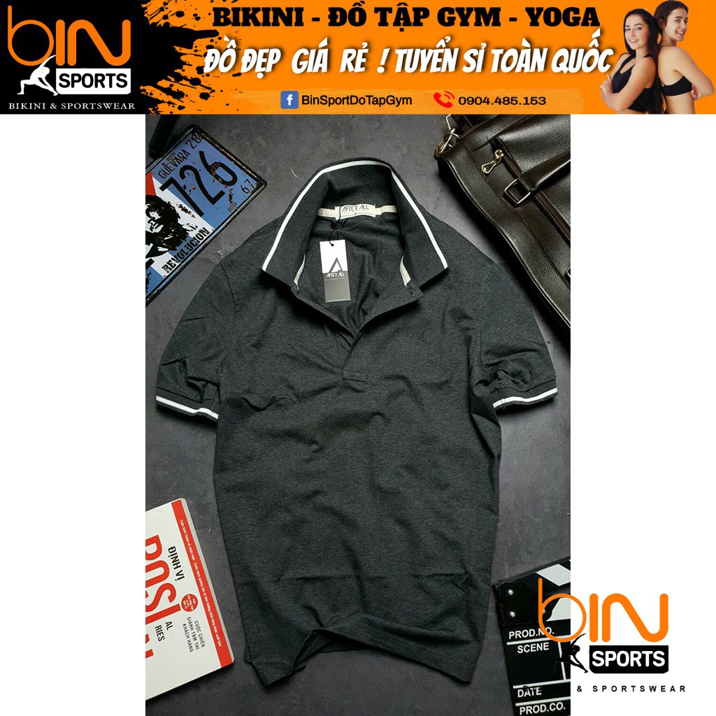 Aó thun nam cotton xin, hàng xuất khẩu Bin Sport AN003