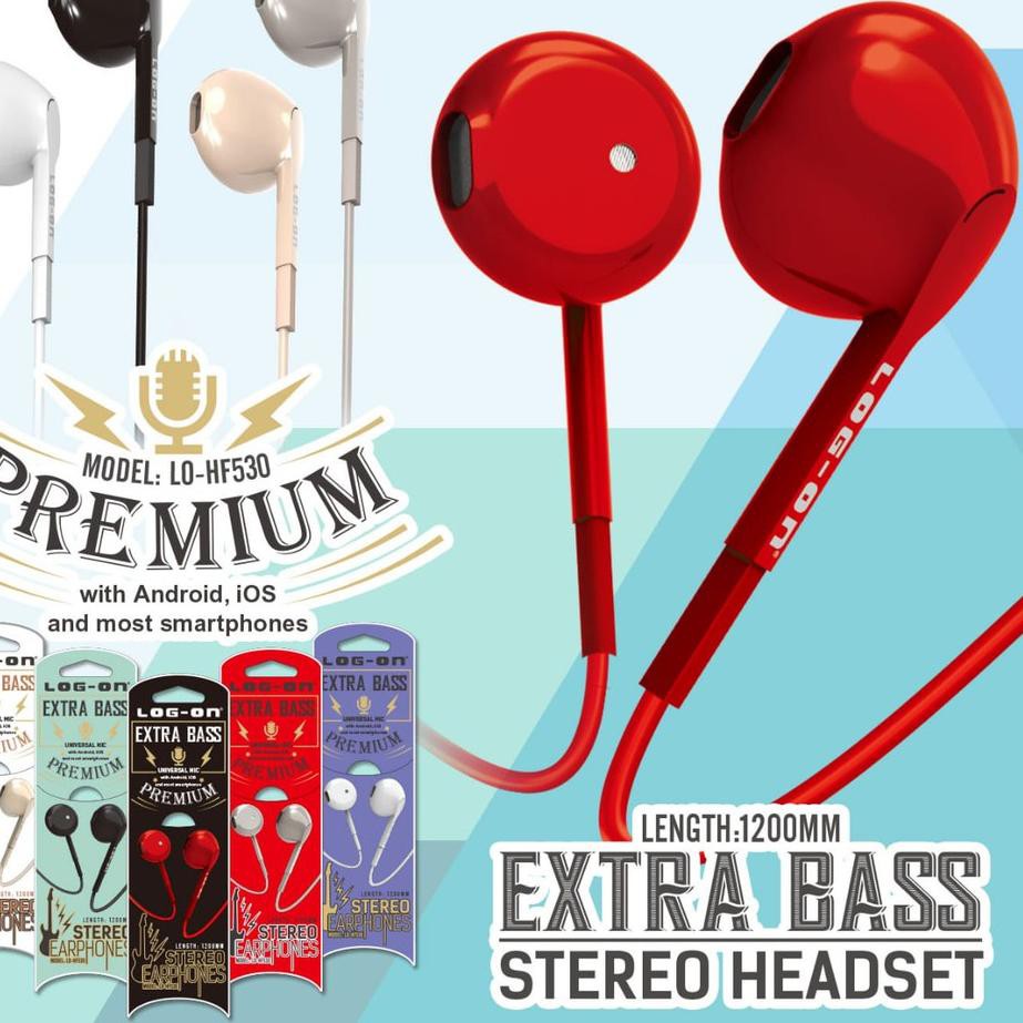 Tai Nghe Nhét Tai Âm Thanh Siêu Trầm Star 5.5 Handsfree Premium Basslo-Hf530 Log-On | BigBuy360 - bigbuy360.vn