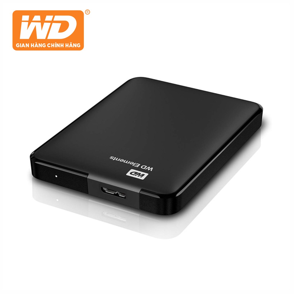 Ổ Cứng Di Động WD Elements Portable 750GB 2.5 USB 3.0 - WDBUZG7500ABK-WESN - Hàng Phân Phối Chính Hãng
