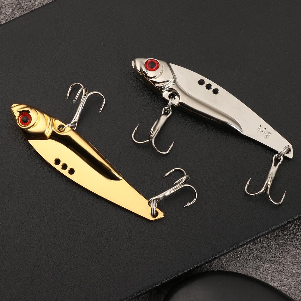 MAYSHOW Mồi Câu Cá Giả Màu Vàng / Bạc