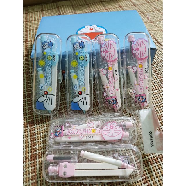 SET 12 Bộ Compa Đơn Nhựa Chì Kim Đẹp
