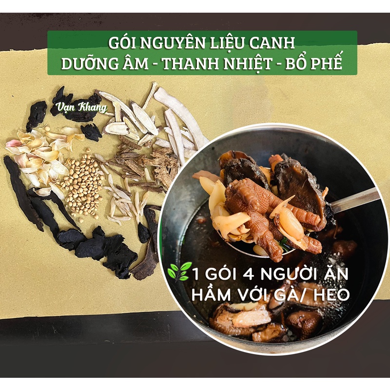 Canh Dưỡng Âm (Thanh Nhiệt - Bổ Phế) - Gói Nguyên liệu hầm canh
