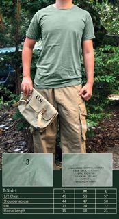 Áo Thun Quân Đội USMC Màu Olive