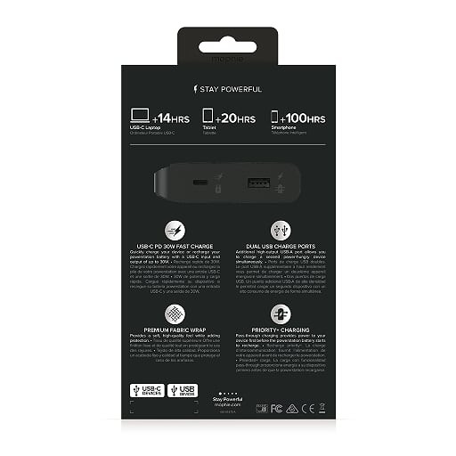 Sạc Dự Phòng Mophie Powerstation USB-C-XXL 19500mAh Black - 4132-BLK-I