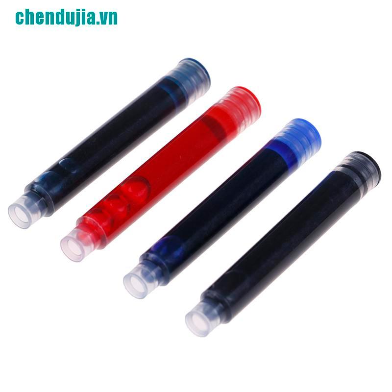 【chendujia】10pcs fountain pen ink cartridges Black assurance 3.4mm Caliber Rep