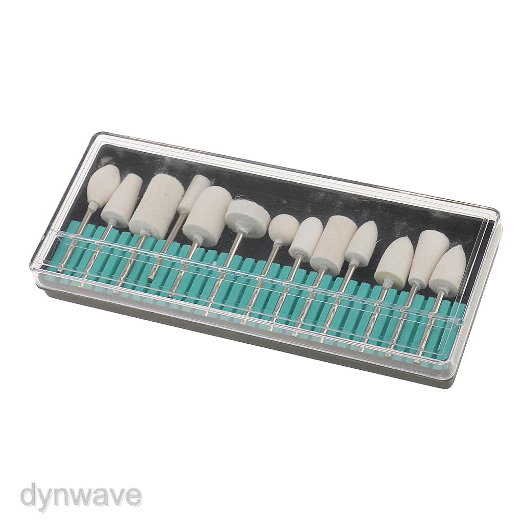 Bộ 13 Đầu Len Đánh Bóng Móng Tay Thay Thế Tiện Dụng