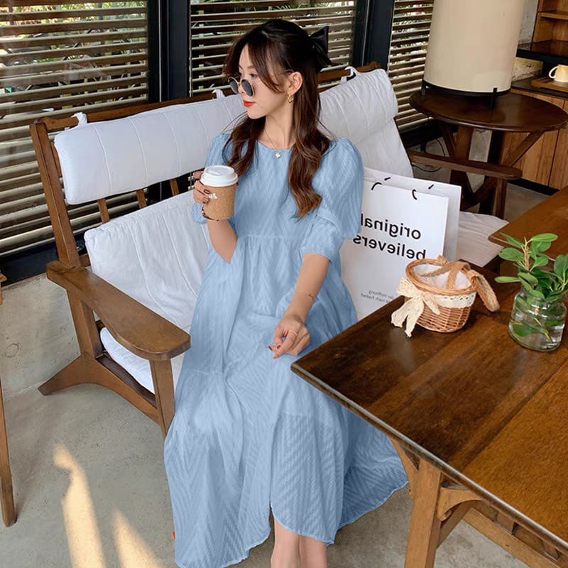 Đầm Bầu Váy Bầu Mùa Thu Dáng Dài Thiết Kế Xinh Xắn Trẻ Trung Đi Làm Đi Chơi HD2717 Honey Mommy