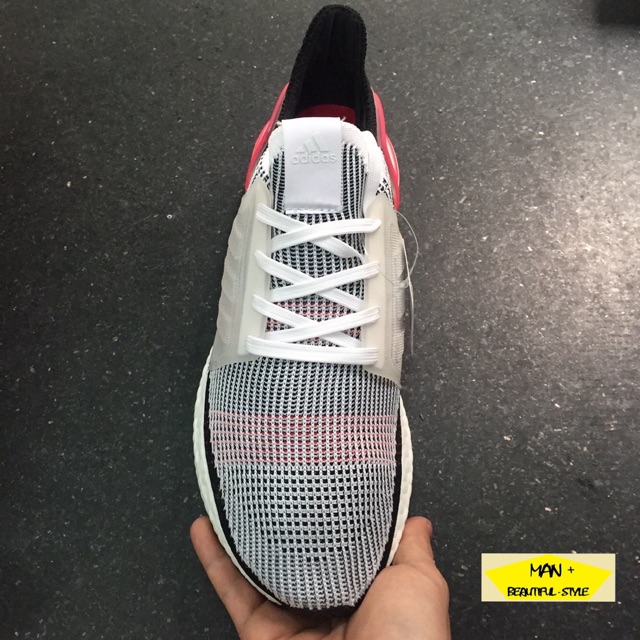 Giày HOT MÙA HÈ THANH LÝ RẺ HƠN GIÁ GỐC (New new new) Giày thể thao Adidas ultra boost 2019 trắng má đỏ cam Cực Đẹp . b