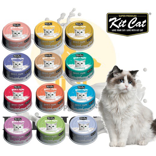 Kit Cat Goat Milk Gourmet 70g Pate Sữa dê cho mèo