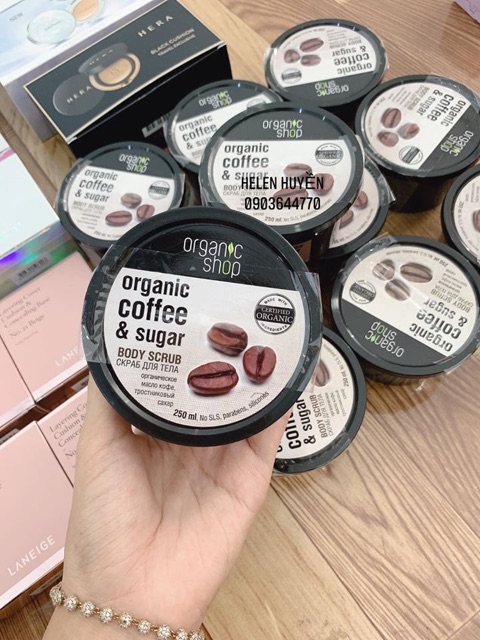 Tẩy Da Chết Organic Shop Organic Coffee & Sugar Body Scrub