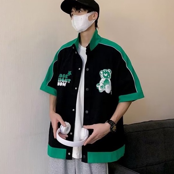 Áo Sơ Mi Ngắn Tay In Họa Tiết Thời Trang Dành Cho Nam áo sơ mi unisex nam áo sơ mi nam áo khoác sơ mi áo sơ mi hoạ tiết nam