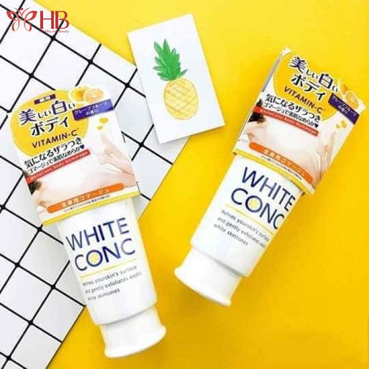 [Rẻ vô địch] Tẩy Da Chết Body Trắng Da  White ConC 180g Số 1 Cosme Nhật Bản