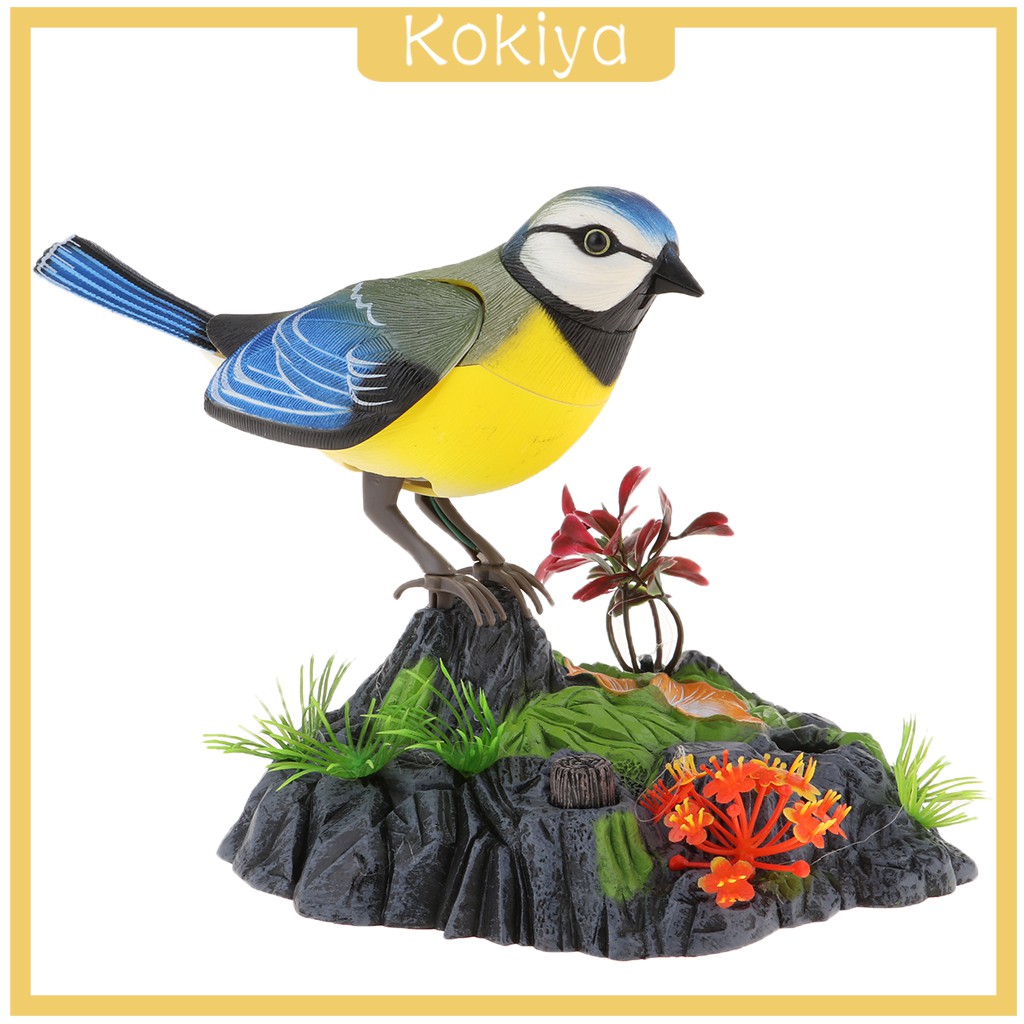 Mô phỏng Chim hát trong điều khiển máy bơm Trang trí đồ chơi thú cưng điện tử