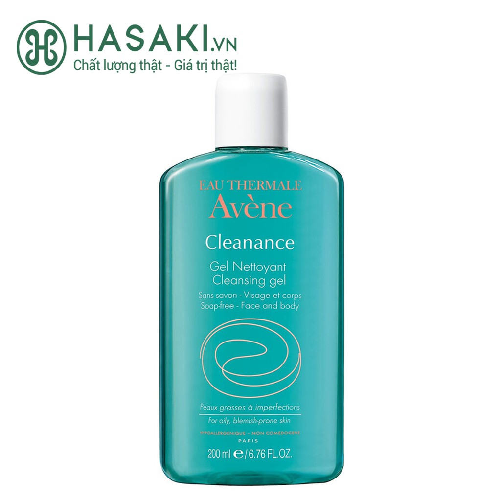 Gel Rửa Mặt Cho Da Nhờn Mụn Avène Cleanance Cleansing Gel 200ml