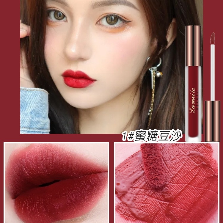 [Hàng mới về] Son môi dạng lỏng Lameila 6 màu không thấm nước lâu trôi hợp thời trang