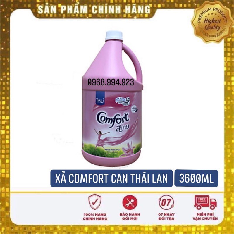 Nước xả comfort can thái lan 3600ml (3 màu trắng, hồng, xanh)