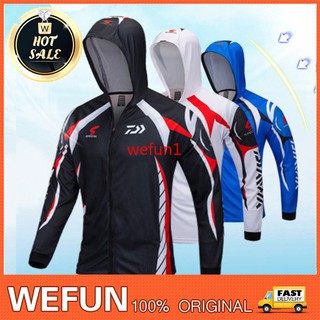 Áo có mũ trùm chống tia UV thoáng khí để đi câu cá tiện lợi và bền