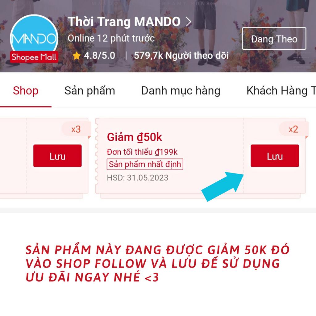 Áo Sơ Mi Nam Dài Tay MANDO Thiết Kế Form Rộng, Cổ Vest Cách Điệu, Chất Vải Đũi Xước Mềm Nhẹ, Thoải Mái SHT004