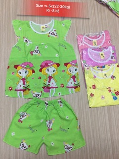 Bộ tôn bé gái size 20-30kg