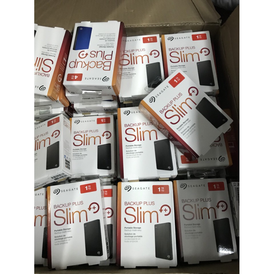 Ổ Cứng Di Động Seagate Backup Plus Slim 1TB, tặng túi chống sốc | BigBuy360 - bigbuy360.vn