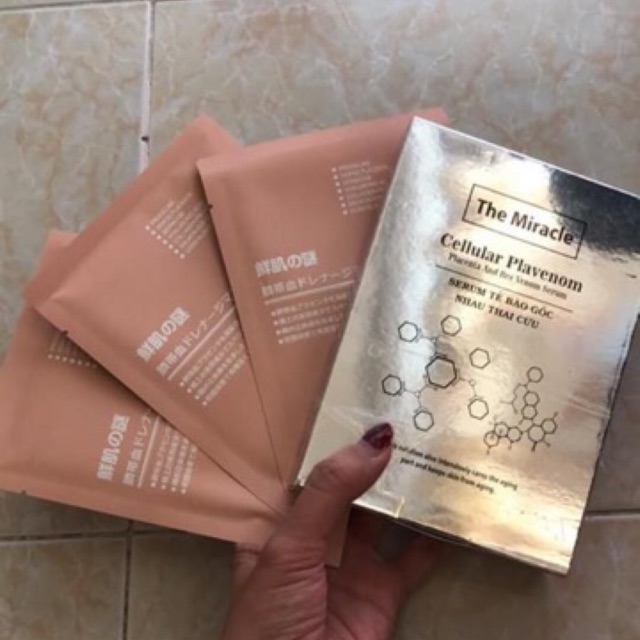 SERUM TẾ BÀO GỐC NHAU THAI CỪU tặng mặt nạ ( giá dùng thử)