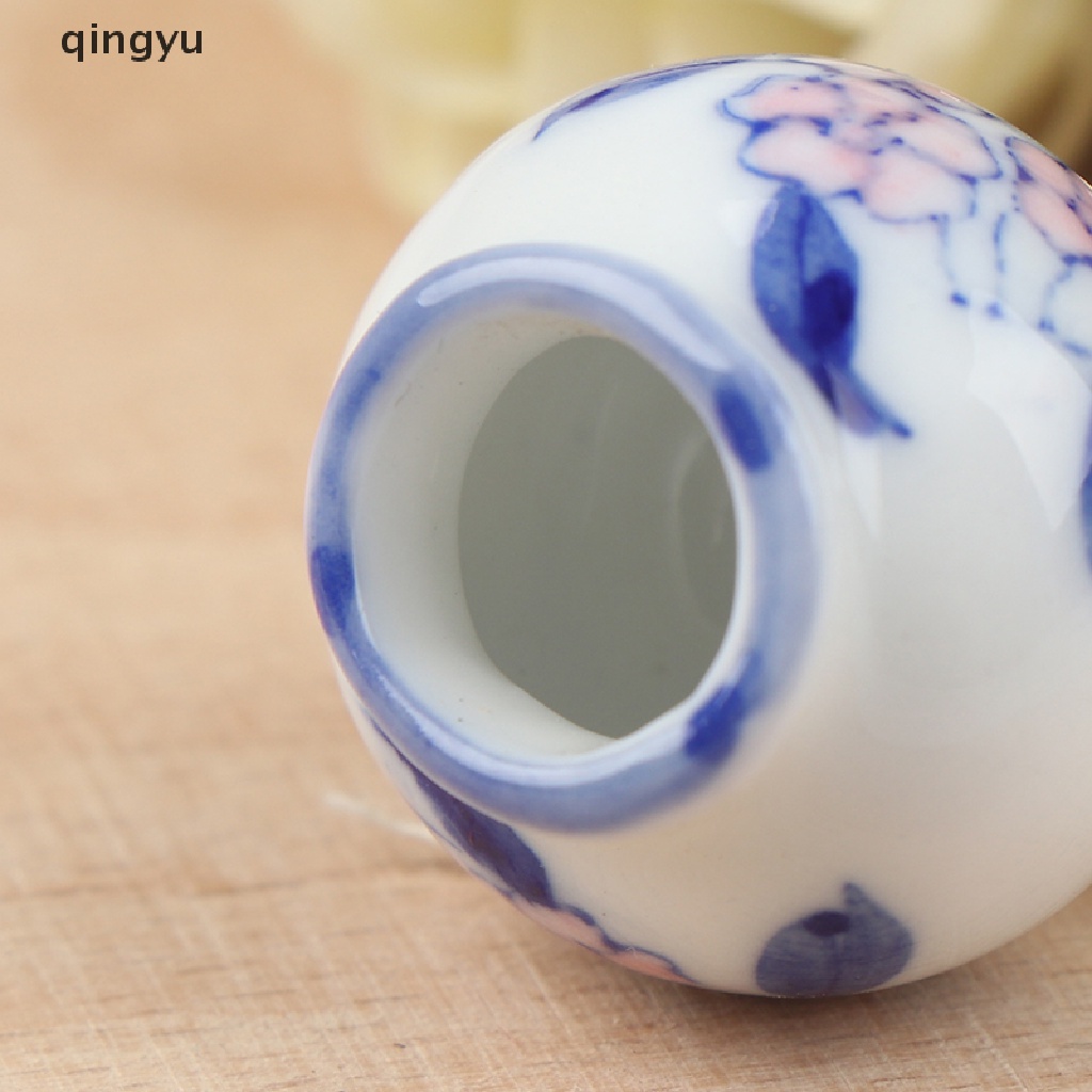 Set 2 Bình Hoa Mini Tỉ Lệ 1: 12 Dùng Để Trang Trí Nhà Búp Bê