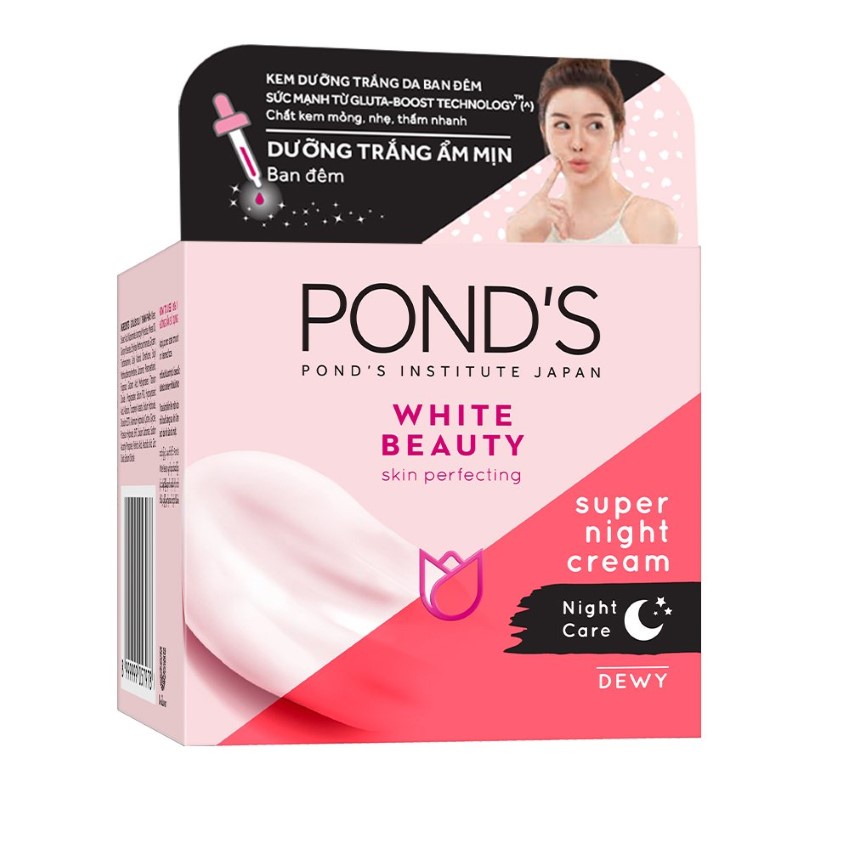 Kem dưỡng da Pond’s trắng hồng tinh khiết ban đêm 50g