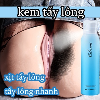 Kem tẩy lông Tẩy lông vùng kín lông chân nam nữ lông nách dạng chai xịt bọt dung tích 150ml lành tính không gây đau rát