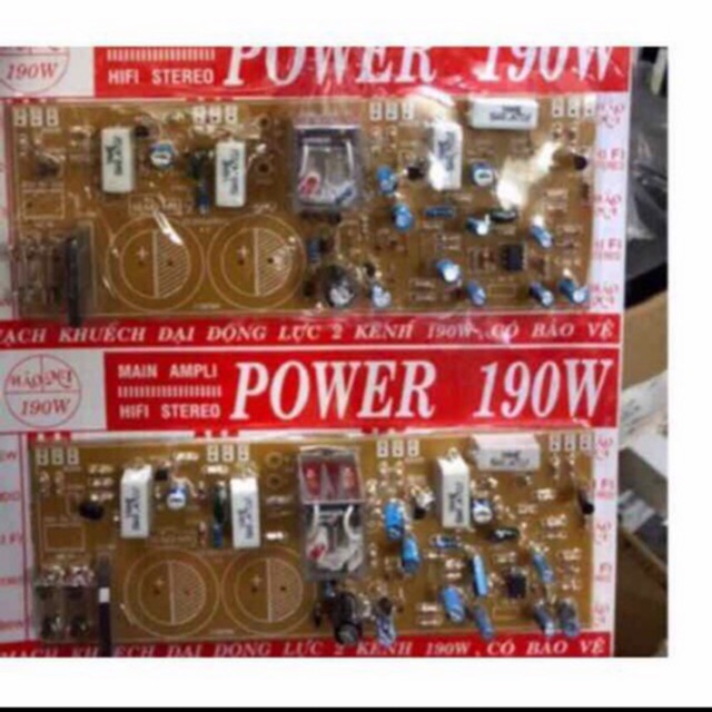 Mạch amply khuyếch đại động lực 2 kênh 190W có bảo vệ