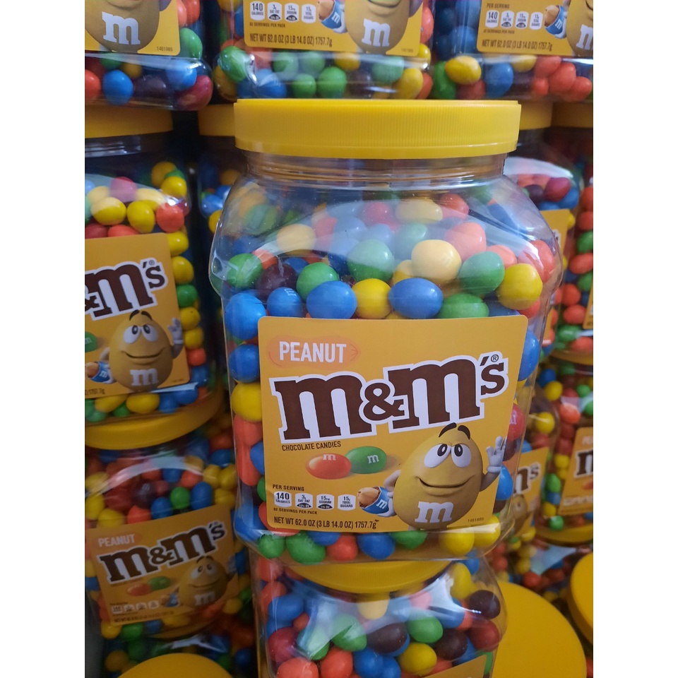 [Hàng nội địa MỸ] Socola M&amp;M Kirkland chocolate có nhân đậu phộng hủ 1.757kg