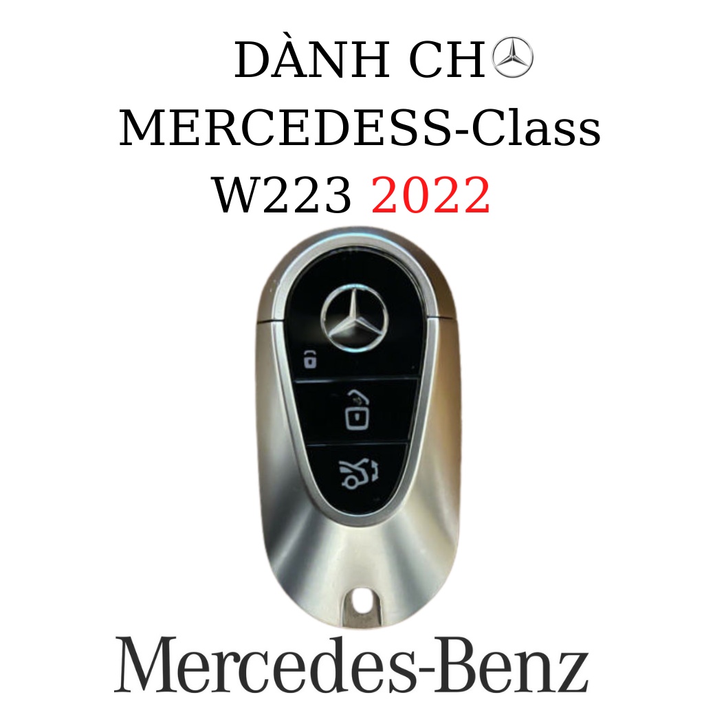 Bao da chìa khoá Mercedes S-Class W223 bọc chìa khoá Mercedes 2022 (M3 MÓC D)