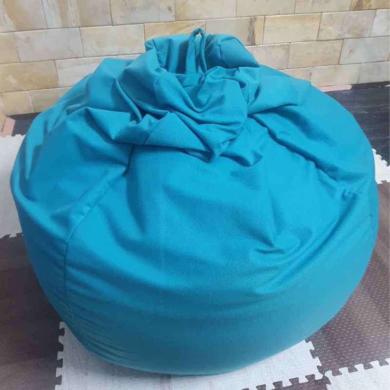 Ghế Lười Hạt Xốp 3ii Home Hình Trái Lê Chất Lượng Cao Màu Xanh Dương Nhạt Size M 80x100cm | Beanbag 3ii Home