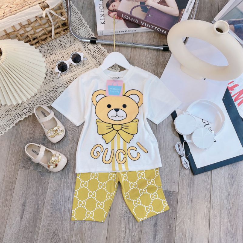 Bộ Gucci Gấu cho bé gái