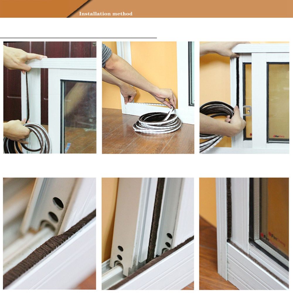 Cuộn băng keo dán viền cửa sổ/cửa ra vào chống tiếng ồn dài 5m nhiều màu sắc