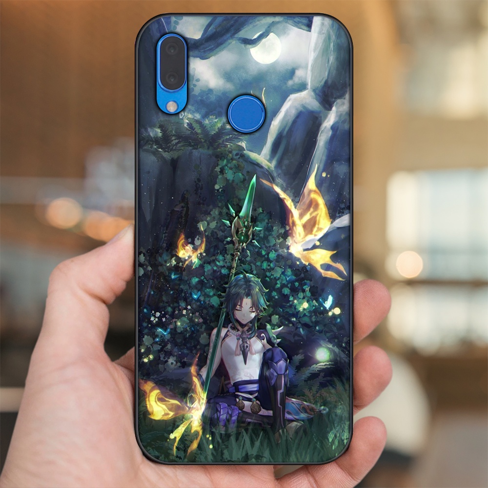 Ốp lưng Huawei Nova 3, Nova 3i, Nova 3e, P20 Lite viền đen in hình Xiao Genshin Impact