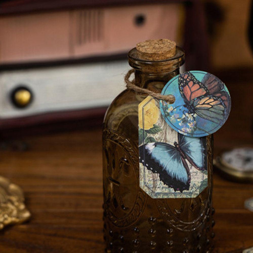 Bộ 40 Miếng Dán Trang Trí Sổ Tay / Nhật Ký / Sổ Tay Phong Cách Retro Độc Đáo DIY