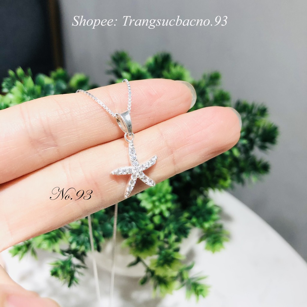 Dây chuyền nữ Bạc Ý 925 vòng cổ mặt sao biển trang sức cao cấp No.93 Jewelry