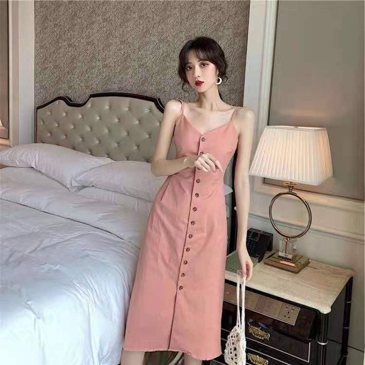 Váy nữ, đầm nữ hai dây, phong cách Hàn Quốc, trẻ trung năng động cá tinh Ngão Clothing, chất liệu mát mẻ, thoải mái