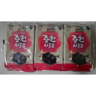 Date 15/07/2021 Lốc 3 gói Rong biển tẩm gia vị ăn liền nhập khẩu từ  Hàn Quốc 4gr x 3 gói
