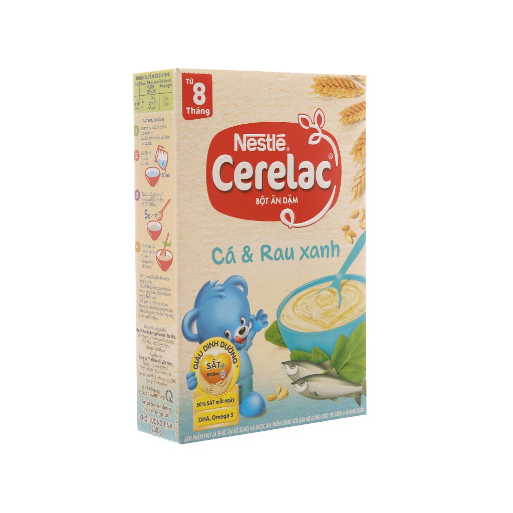 Bột ăn dặm Nestle Cerelac đủ vị 200g ( Đại lý Ngọc Toản)