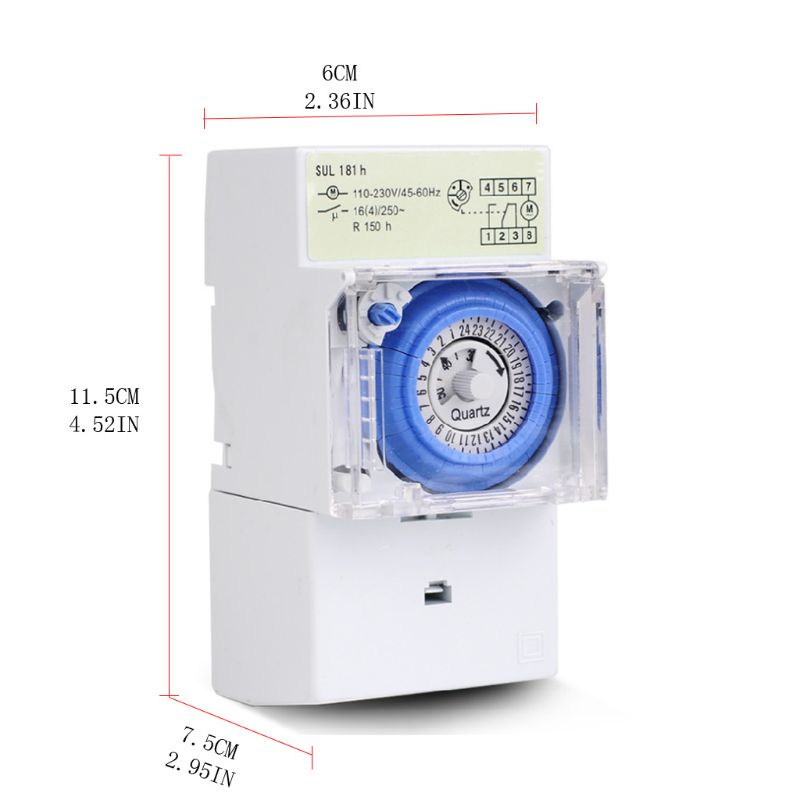 Công Tắc Thời Gian WER SUL181H Tránh Đỉnh Cao Cho Xe Hơi Văn Phòng