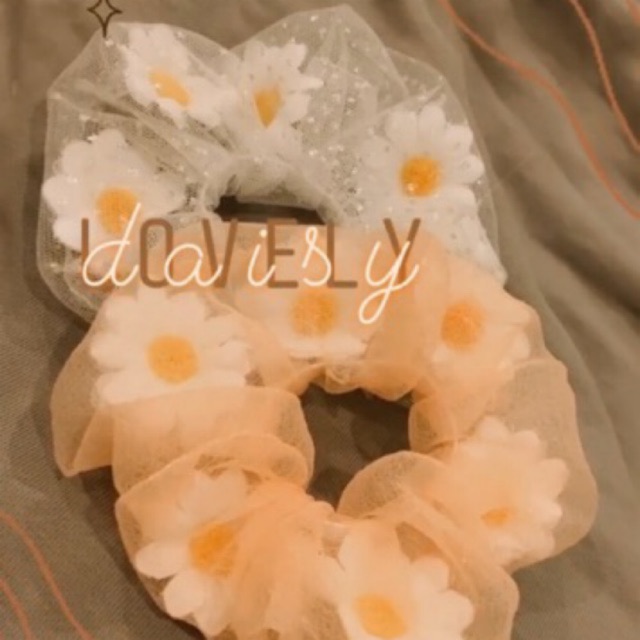 Scrunchie hoa cúc scrunchies daisy