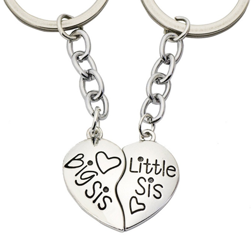 Móc Khóa Hình Trái Tim Vỡ Cho Chị Em Gái