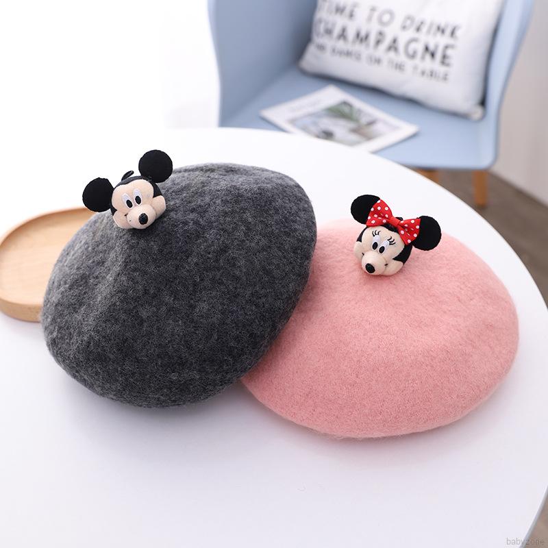 Mũ beret thời trang thu đông cho bé gái