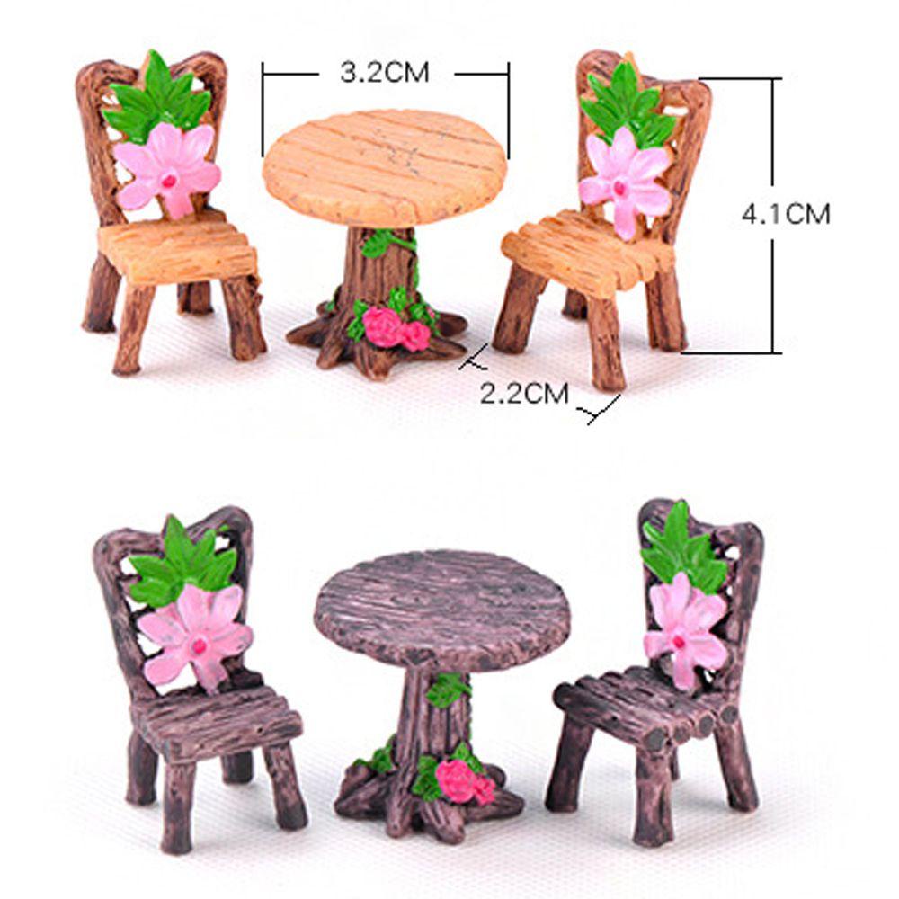 Set 3 Bàn Ghế Trang Trí Nhà Búp Bê DIY Mới